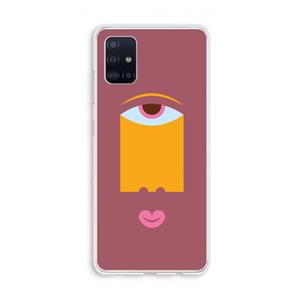 CaseCompany Mono V: Galaxy A51 4G Transparant Hoesje