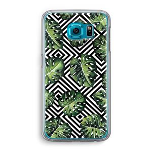 CaseCompany Geometrische jungle: Samsung Galaxy S6 Transparant Hoesje