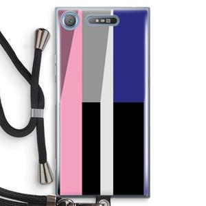CaseCompany Gestalte 4: Sony Xperia XZ1 Transparant Hoesje met koord