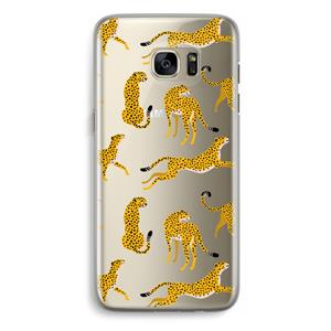 CaseCompany Luipaard: Samsung Galaxy S7 Edge Transparant Hoesje
