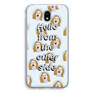 CaseCompany Hello: Samsung Galaxy J5 (2017) Transparant Hoesje