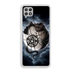 CaseCompany Volle maan: Samsung Galaxy A22 4G Transparant Hoesje