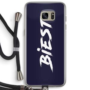 CaseCompany Biest: Samsung Galaxy S7 Edge Transparant Hoesje met koord
