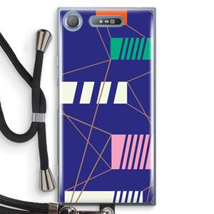CaseCompany Gestalte 5: Sony Xperia XZ1 Transparant Hoesje met koord