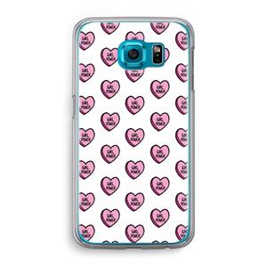CaseCompany GIRL POWER: Samsung Galaxy S6 Transparant Hoesje
