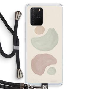 CaseCompany Geo #10: Samsung Galaxy S10 Lite Transparant Hoesje met koord