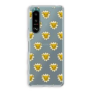 CaseCompany Leeuwenkoppen: Sony Xperia 5 III Transparant Hoesje