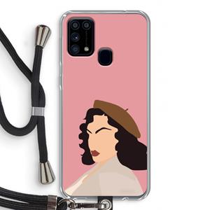 CaseCompany Confidence: Samsung Galaxy M31 Transparant Hoesje met koord