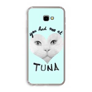 CaseCompany You had me at tuna: Samsung Galaxy J4 Plus Transparant Hoesje