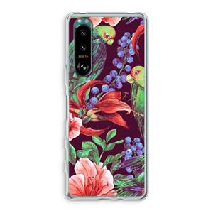 CaseCompany Papegaaien: Sony Xperia 5 III Transparant Hoesje