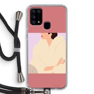 CaseCompany Cosy: Samsung Galaxy M31 Transparant Hoesje met koord