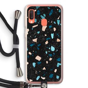CaseCompany Terrazzo N°11: Samsung Galaxy A20e Transparant Hoesje met koord