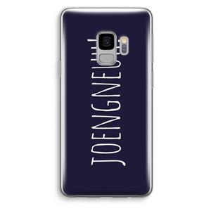 CaseCompany Joengneuh!: Samsung Galaxy S9 Transparant Hoesje