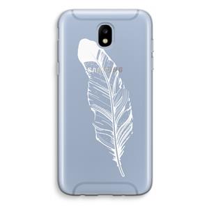 CaseCompany Pluim: Samsung Galaxy J5 (2017) Transparant Hoesje