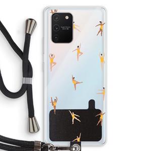 CaseCompany Dans #2: Samsung Galaxy S10 Lite Transparant Hoesje met koord