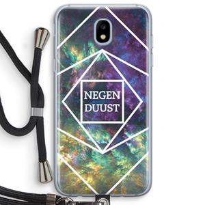 CaseCompany Negenduust ruimte: Samsung Galaxy J5 (2017) Transparant Hoesje met koord