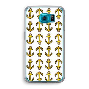 CaseCompany Musketon Anchor: Samsung Galaxy S6 Transparant Hoesje
