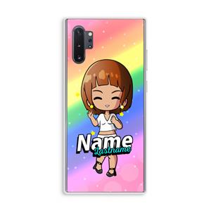 CaseCompany Chibi Maker vrouw: Samsung Galaxy Note 10 Plus Transparant Hoesje