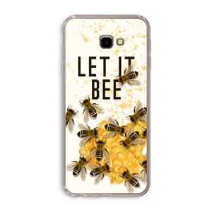 CaseCompany Let it bee: Samsung Galaxy J4 Plus Transparant Hoesje