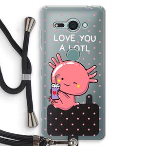 CaseCompany Love You A Lotl: Sony Xperia XZ2 Compact Transparant Hoesje met koord