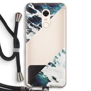CaseCompany Golven: Xiaomi Redmi 5 Transparant Hoesje met koord