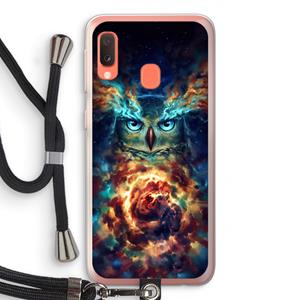 CaseCompany Aurowla: Samsung Galaxy A20e Transparant Hoesje met koord
