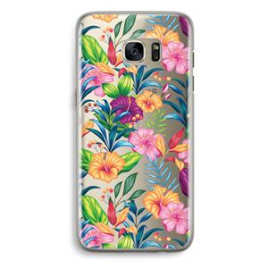 CaseCompany Tropisch 2: Samsung Galaxy S7 Edge Transparant Hoesje