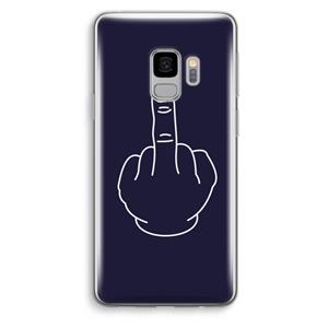 CaseCompany F**k U: Samsung Galaxy S9 Transparant Hoesje