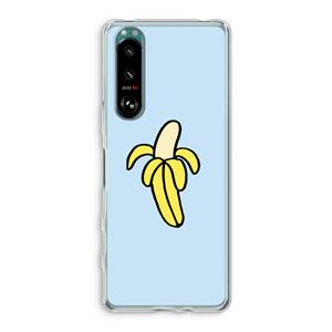 CaseCompany Banana: Sony Xperia 5 III Transparant Hoesje