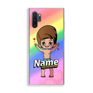 CaseCompany Chibi Maker man: Samsung Galaxy Note 10 Plus Transparant Hoesje