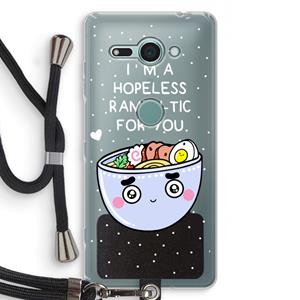 CaseCompany I'm A Hopeless Ramen-Tic For You: Sony Xperia XZ2 Compact Transparant Hoesje met koord