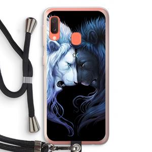 CaseCompany Brotherhood: Samsung Galaxy A20e Transparant Hoesje met koord