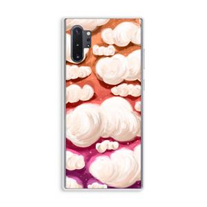 CaseCompany Katoen Wolken: Samsung Galaxy Note 10 Plus Transparant Hoesje