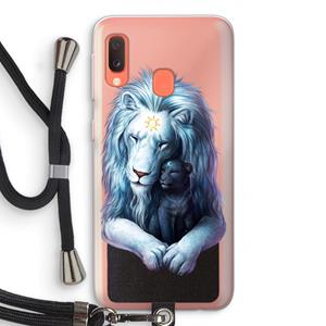 CaseCompany Child Of Light: Samsung Galaxy A20e Transparant Hoesje met koord