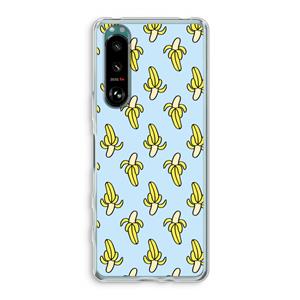 CaseCompany Bananas: Sony Xperia 5 III Transparant Hoesje