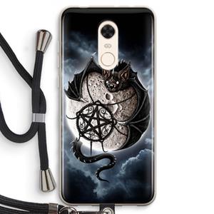 CaseCompany Volle maan: Xiaomi Redmi 5 Transparant Hoesje met koord