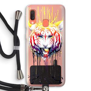 CaseCompany Fading: Samsung Galaxy A20e Transparant Hoesje met koord