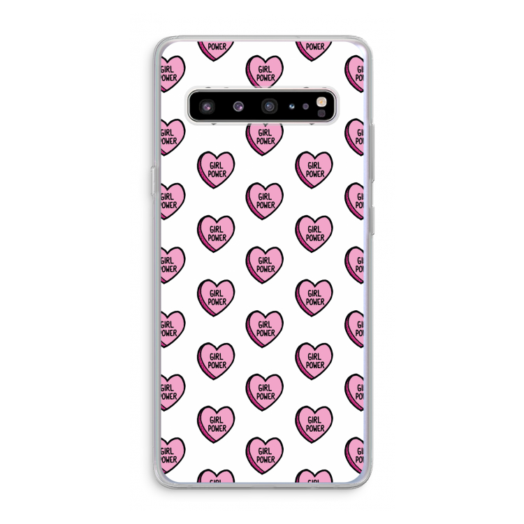 CaseCompany GIRL POWER: Samsung Galaxy S10 5G Transparant Hoesje