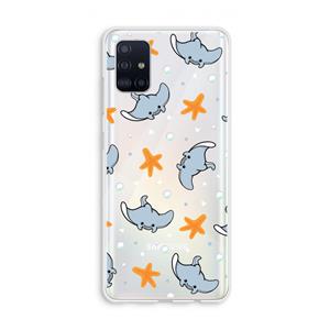 CaseCompany Manta: Galaxy A51 4G Transparant Hoesje