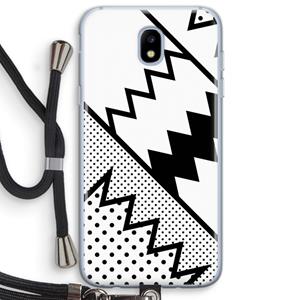 CaseCompany Pop Art #5: Samsung Galaxy J5 (2017) Transparant Hoesje met koord