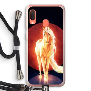 CaseCompany Last Unicorn: Samsung Galaxy A20e Transparant Hoesje met koord