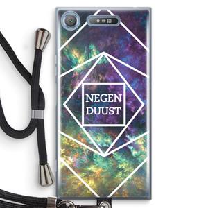 CaseCompany Negenduust ruimte: Sony Xperia XZ1 Transparant Hoesje met koord