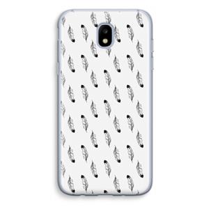 CaseCompany Pluimen: Samsung Galaxy J5 (2017) Transparant Hoesje