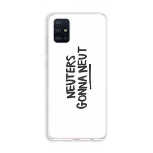 CaseCompany Neuters: Galaxy A51 4G Transparant Hoesje