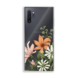 CaseCompany Floral bouquet: Samsung Galaxy Note 10 Plus Transparant Hoesje