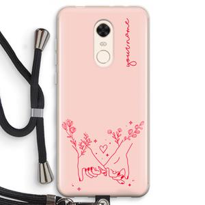 CaseCompany Best Friends: Xiaomi Redmi 5 Transparant Hoesje met koord