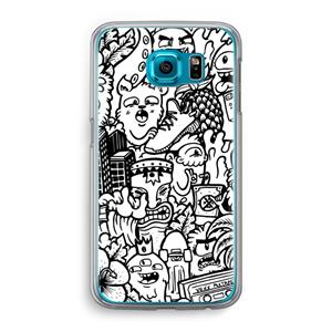 CaseCompany Vexx Mixtape #2: Samsung Galaxy S6 Transparant Hoesje