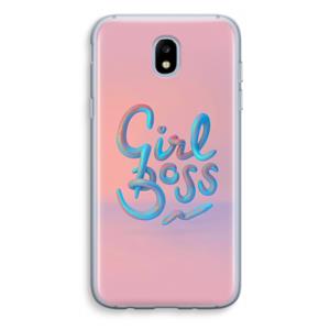 CaseCompany Girl boss: Samsung Galaxy J5 (2017) Transparant Hoesje