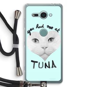 CaseCompany You had me at tuna: Sony Xperia XZ2 Compact Transparant Hoesje met koord