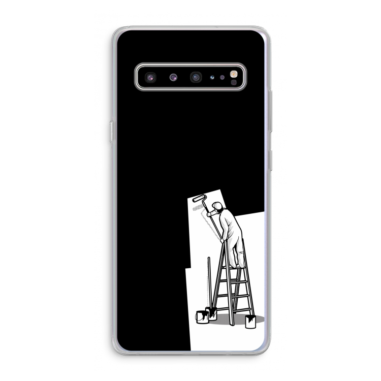 CaseCompany Musketon Painter: Samsung Galaxy S10 5G Transparant Hoesje